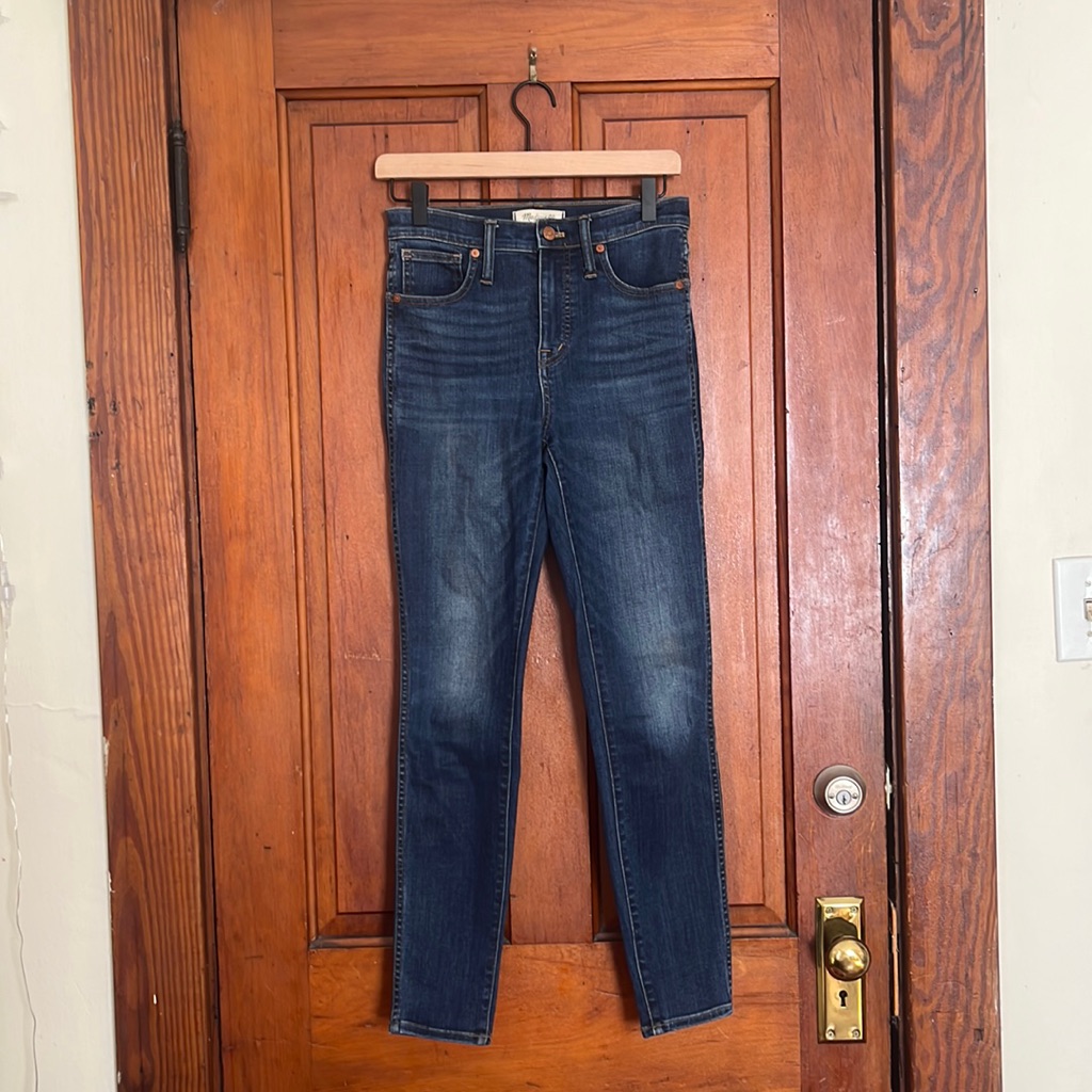 Madewell 10” High Rise Skinny Jeans, Danny Wash Tencel Edition, 26